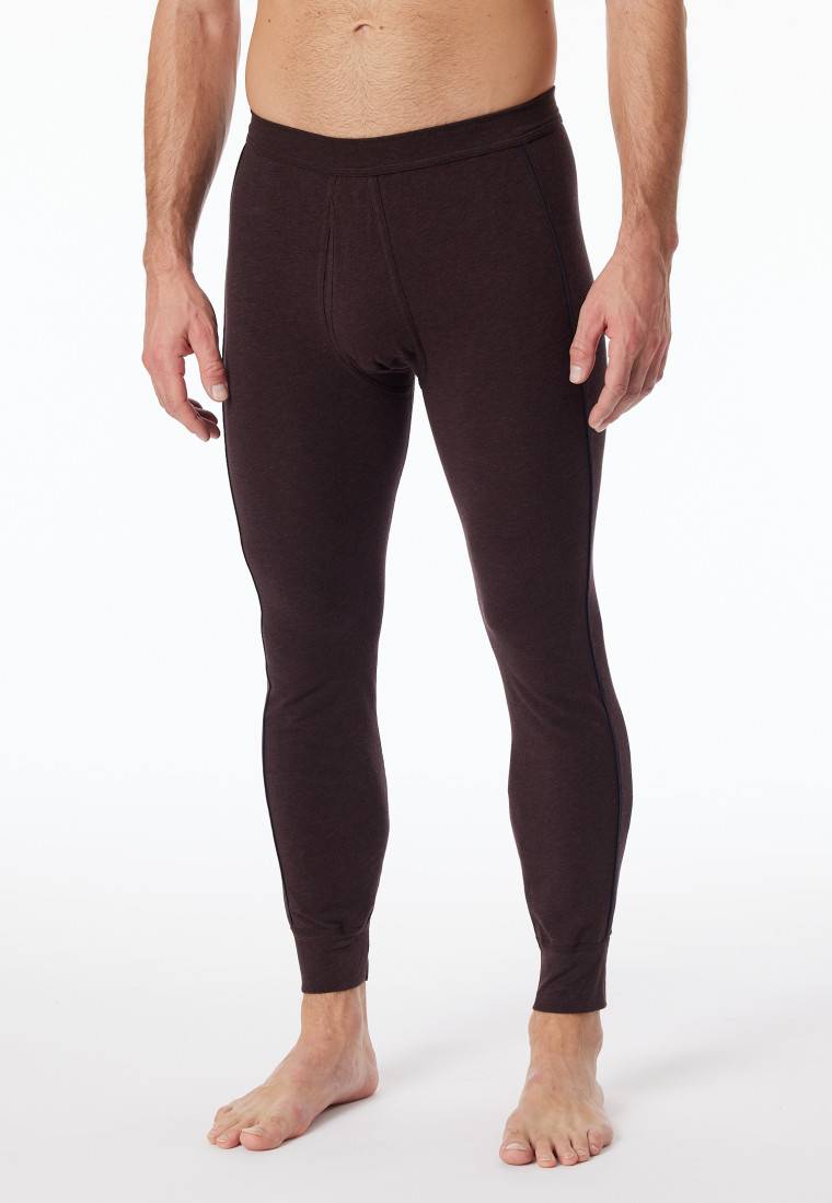 Schiesser Hose lang braun-meliert - Comfort Fit Im Verkauf