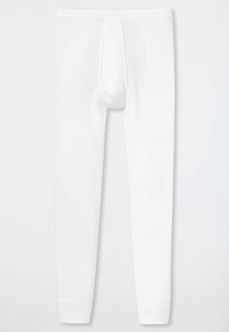 Schiesser Unterhose lang mit Eingriff weiß - Original Feinripp 2025