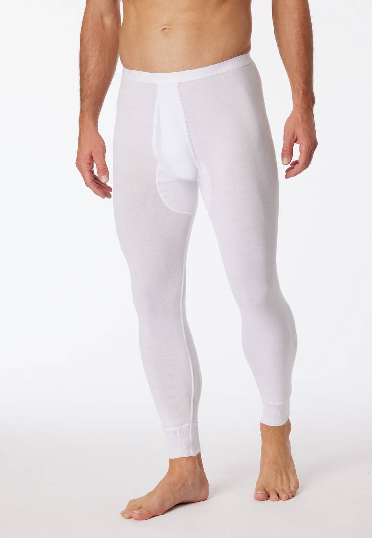 Schiesser Unterhose lang mit Eingriff weiß - Original Feinripp 2025