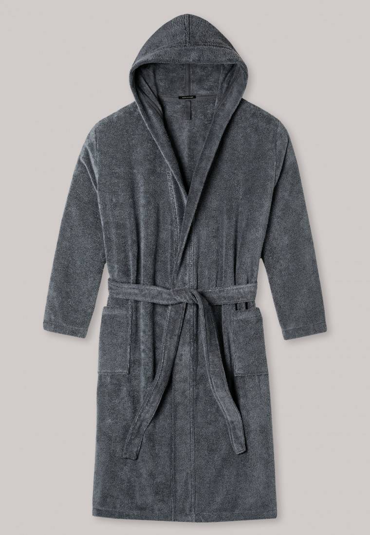 Schiesser Bademantel Frottee grau - Essentials Hotsell
