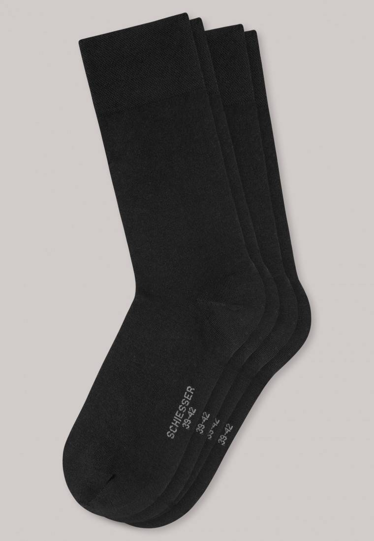 Schiesser Herrensocken 2er-Pack schwarz - Long Life Cool Sonderangebot