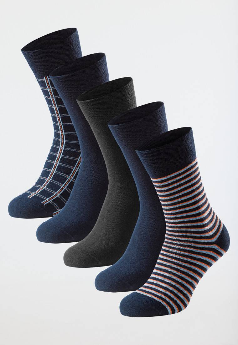Schiesser Socken 5er-Pack mehrfarbig gemustert - Bluebird Günstig kaufen