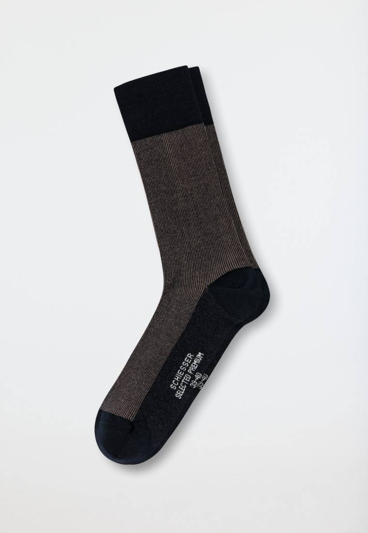 Schiesser Herrensocken merzerisierte Baumwolle gerippt sahara - selected! premium Online Shopping