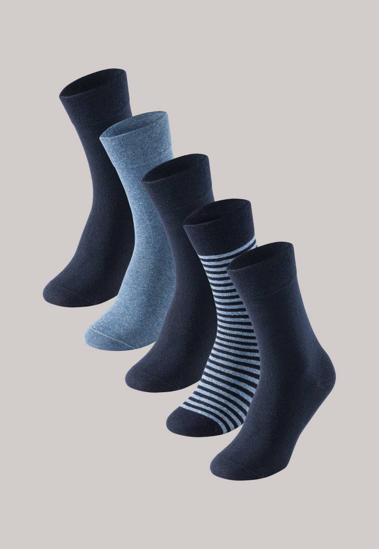 Schiesser Herrensocken 5er-Pack stay fresh nachtblau-graumeliert - Bluebird Osterangebot