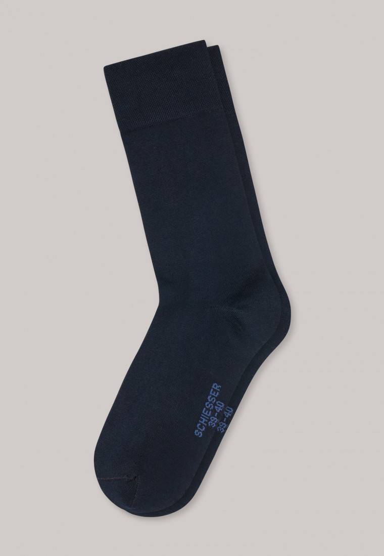 Schiesser Herrensocken merzerisierte Baumwolle nachtblau - selected! premium Exklusive Angebote