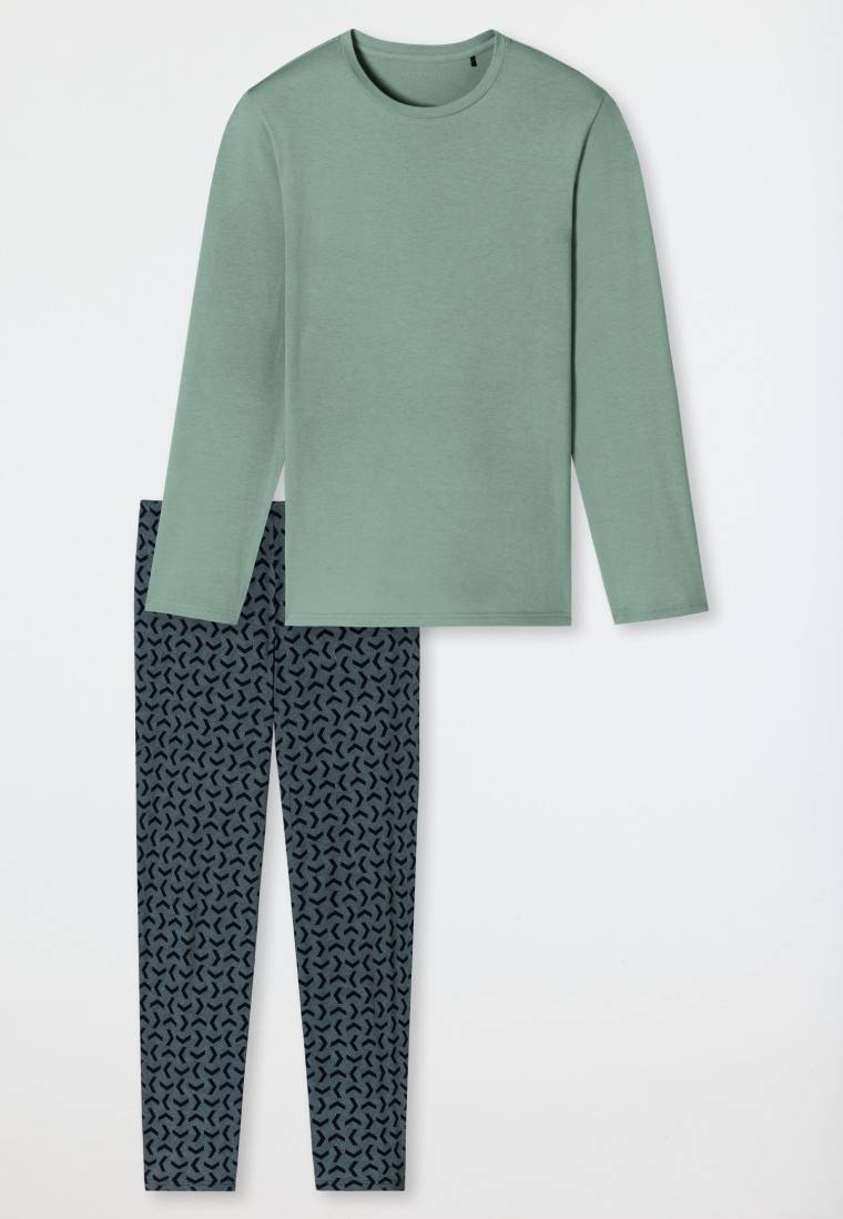 Schiesser Schlafanzug lang linde - Casual Essentials Neueste Stile