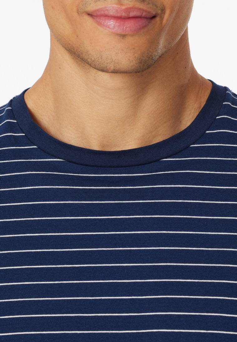Schiesser Schlafanzug lang Streifen admiral - Casual Essentials Kostenloser Versand international