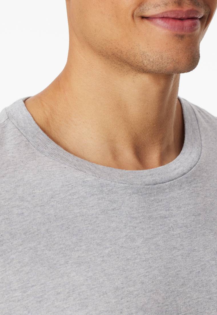 Schiesser Shirt langarm grau-meliert - Mix+Relax Großer Ausverkauf