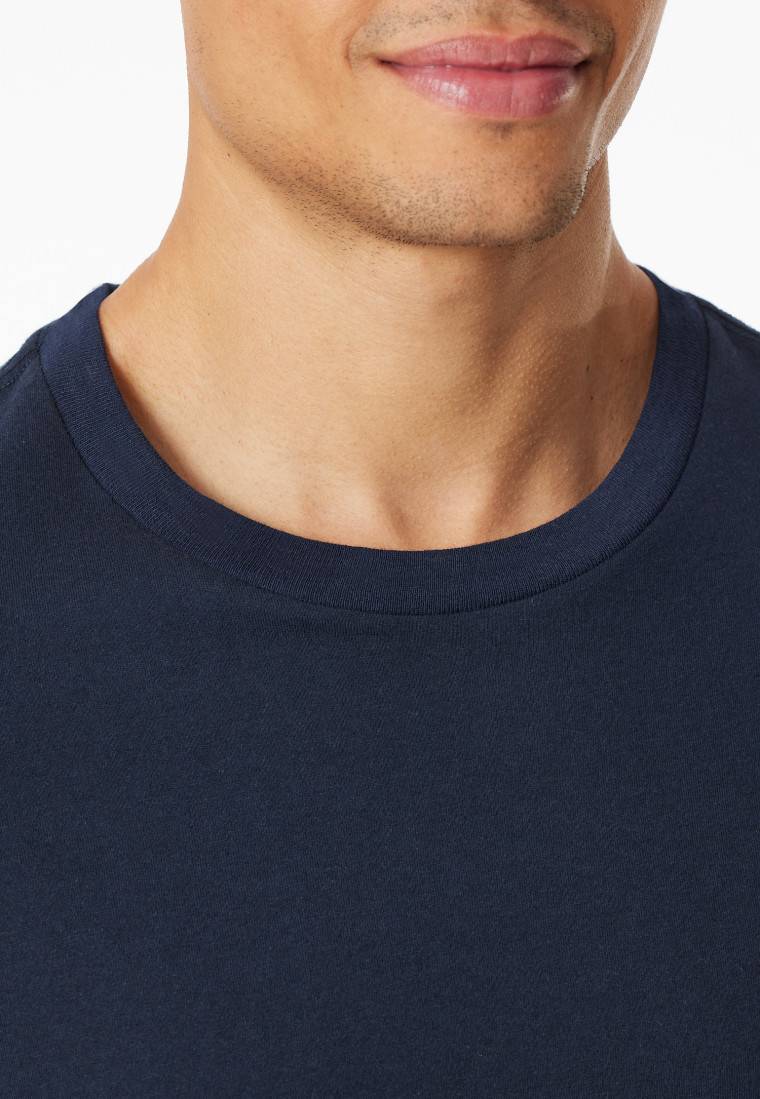 Schiesser Shirt kurzarm nachtblau - Mix+Relax Flash Sale