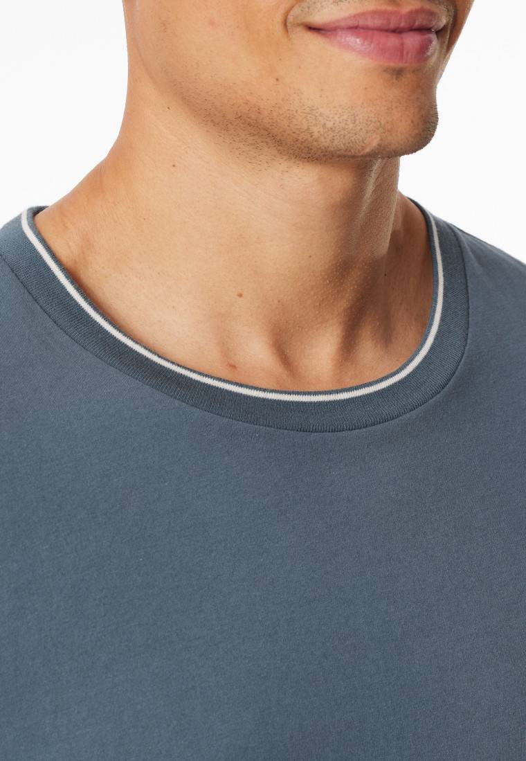 Schiesser Shirt langarm jeansblau - Mix+Relax Black Friday