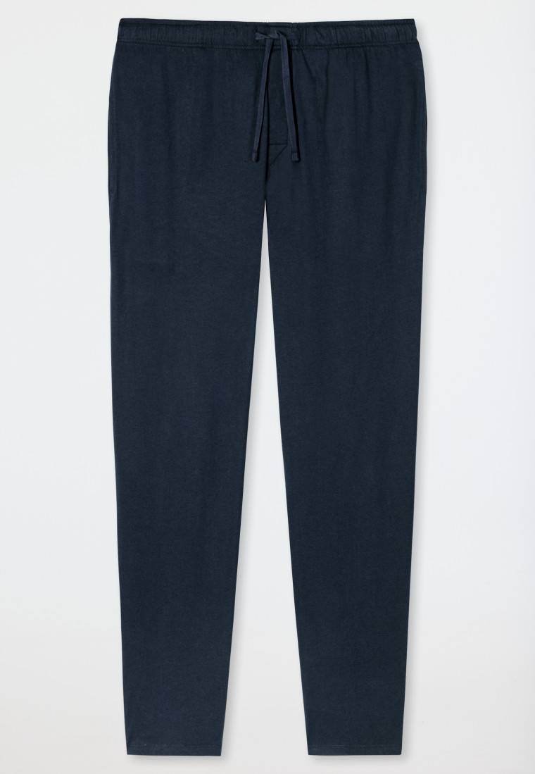 Schiesser Loungehose lang Jersey dunkelblau - Mix+Relax Tägliche Deals
