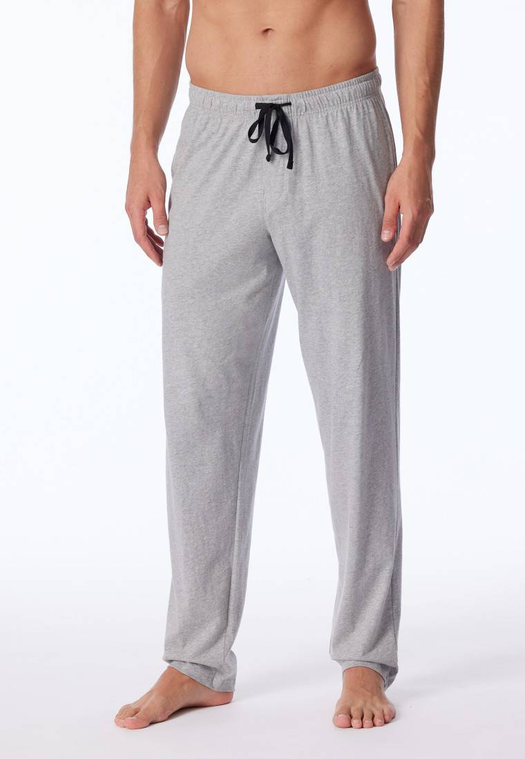 Schiesser Loungehose lang Jersey grau-meliert - Mix+Relax Sonderangebote
