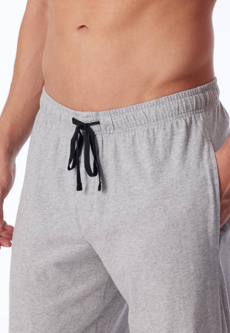 Schiesser Loungehose lang Jersey grau-meliert - Mix+Relax Sonderangebote