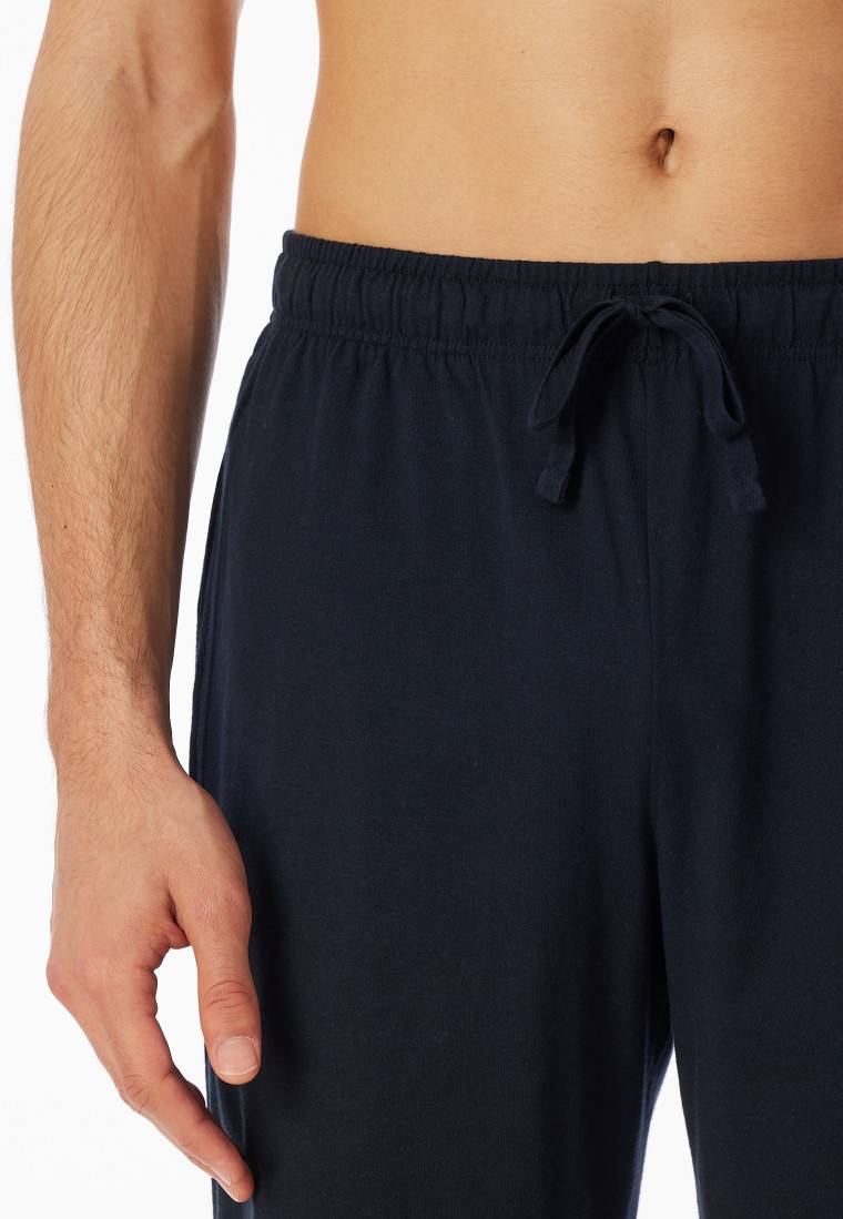 Schiesser Hose kurz dunkelblau - Mix+Relax Kostenlose Rückgabe