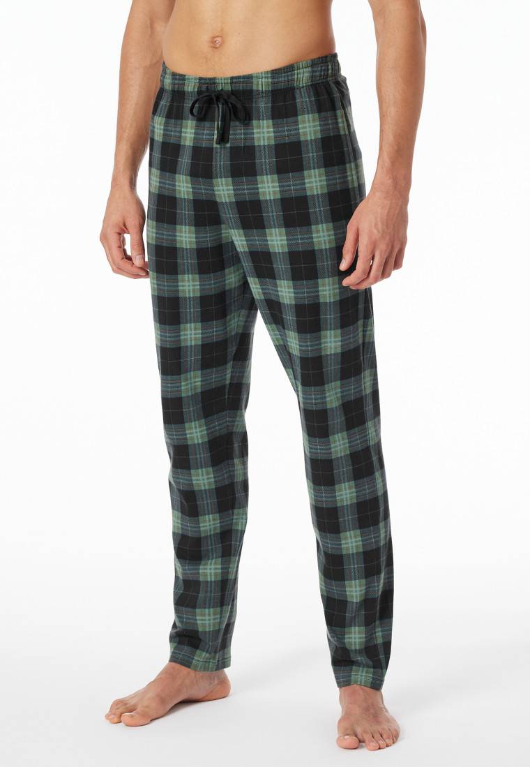 Schiesser Loungehose lang Organic Cotton kariert mehrfarbig - Mix+Relax JETZT KAUFEN