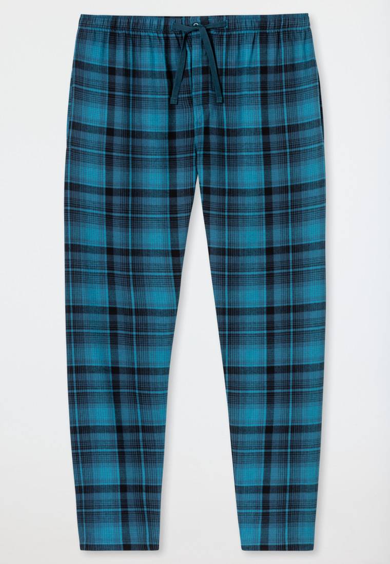Schiesser Hose lang Flanell Karos multicolor - Mix+Relax Sonderangebot der Fabrik