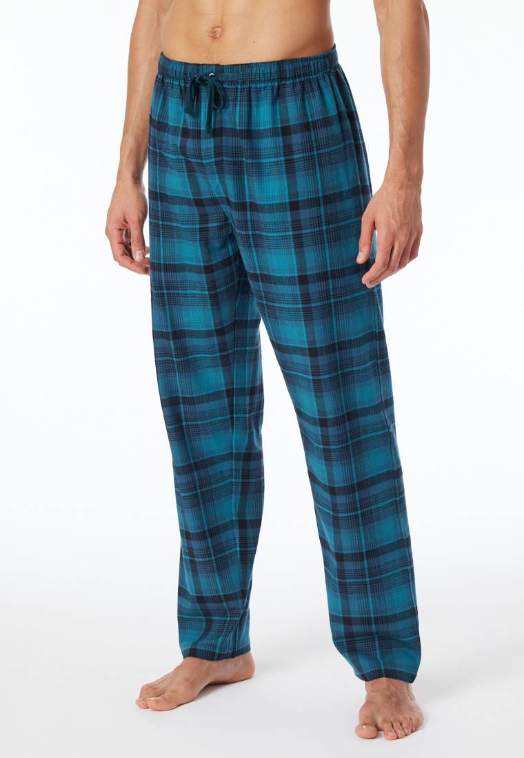 Schiesser Hose lang Flanell Karos multicolor - Mix+Relax Sonderangebot der Fabrik