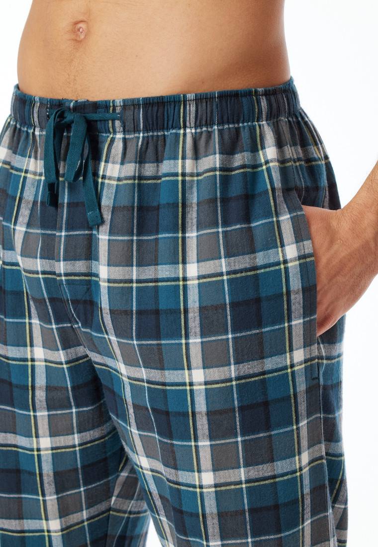 Schiesser Hose lang Flanell Karos multicolor - Mix+Relax Vierteljährliche Förderung