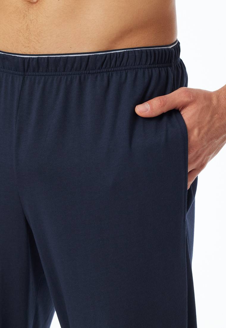 Schiesser Hose lang nachtblau - Mix+Relax Bis zu 55% Rabatt