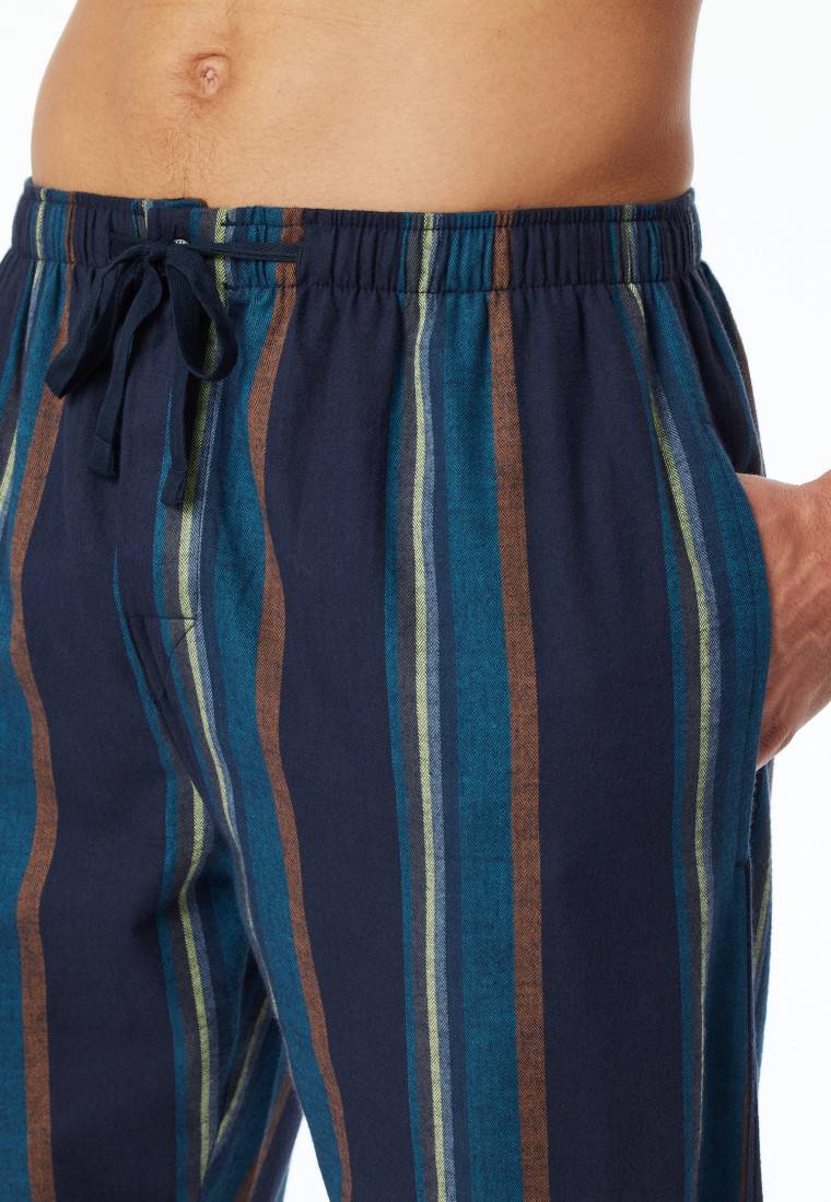 Schiesser Hose lang Flanell Streifen multicolor - Mix+Relax Begrenzt auf 3 Tage