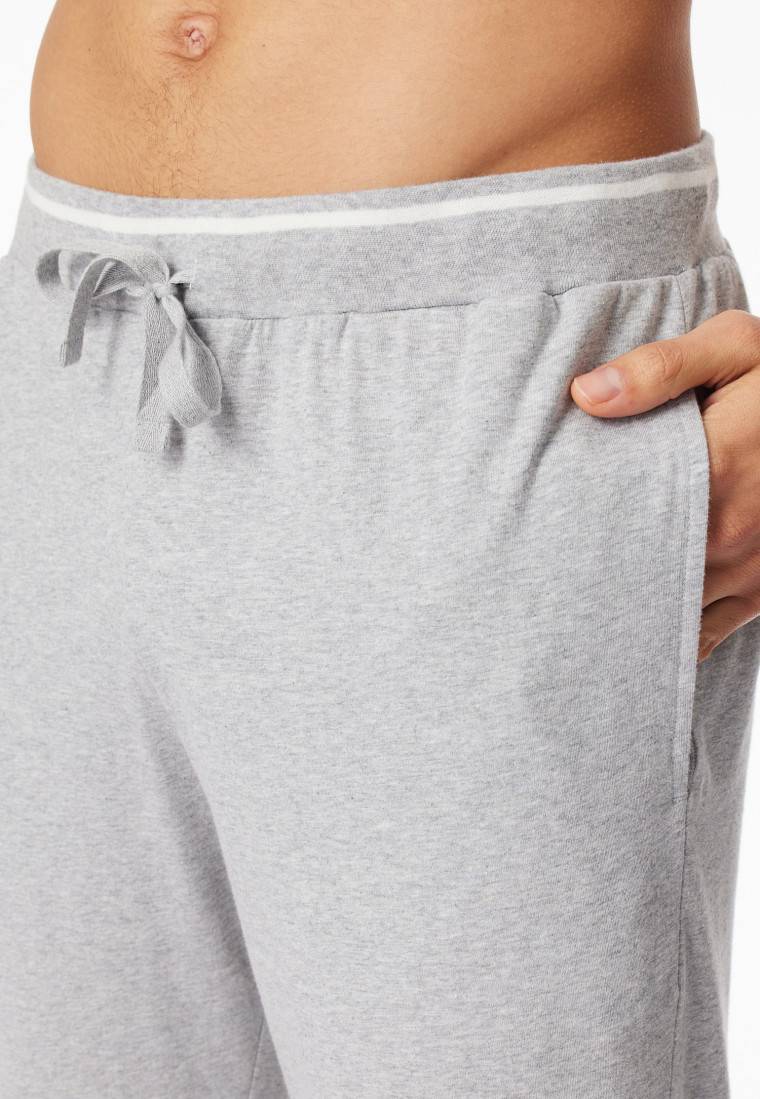 Schiesser Hose lang Bündchen grau meliert - Mix+Relax 50% Rabatt für begrenzte Zeit