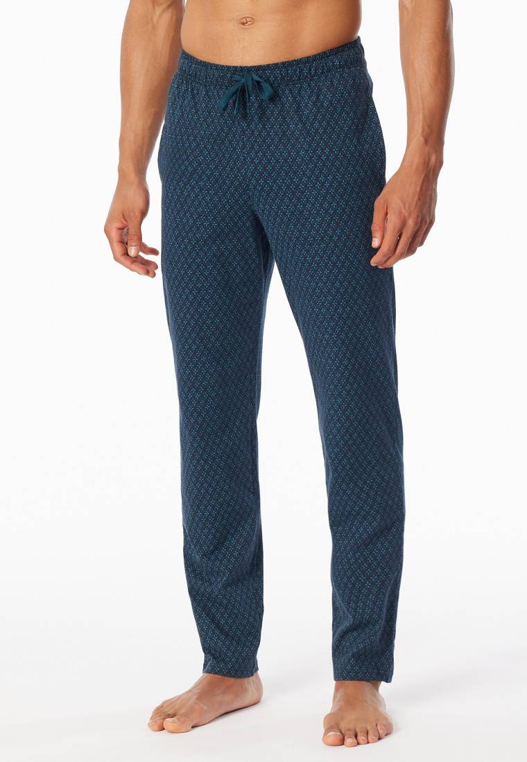 Schiesser Loungehose lang Organic Cotton dunkelblau - Mix+Relax Rabatte dieses Monats