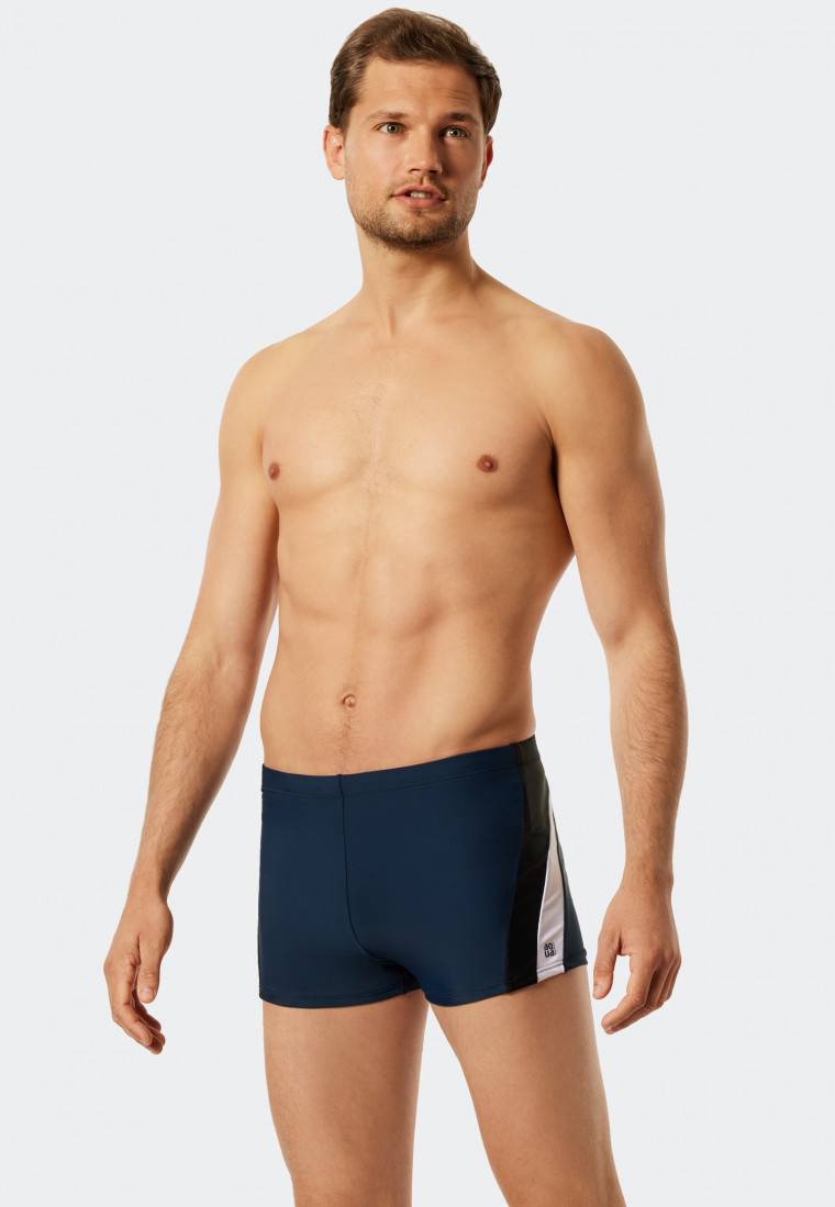 Schiesser Badehose Wirkware recycelt seitliche Streifen admiral - Nautical Active Günstig kaufen