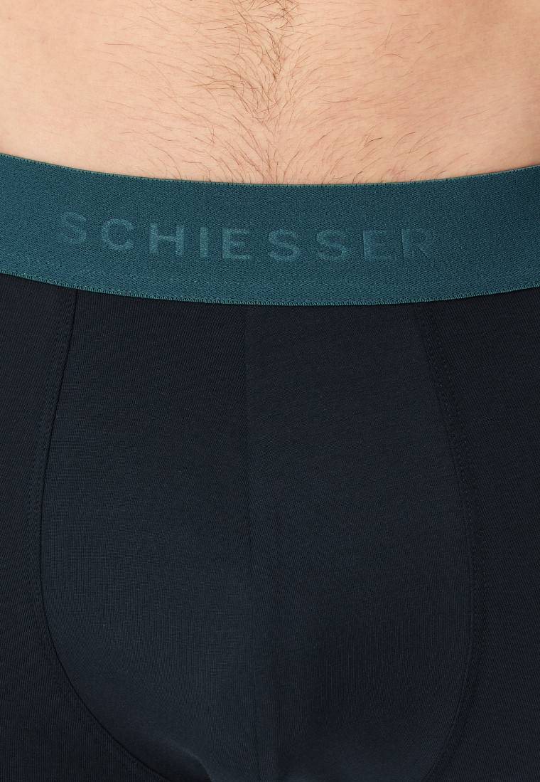 Schiesser Long-Shorts 2er-Pack Organic Cotton Webgummibund mehrfarbig - 95/5 Cyber Monday
