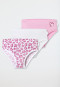 Schiesser Slips 3er-Pack Herzen rosa/weiß - Fine Rib Valentinstagsangebot