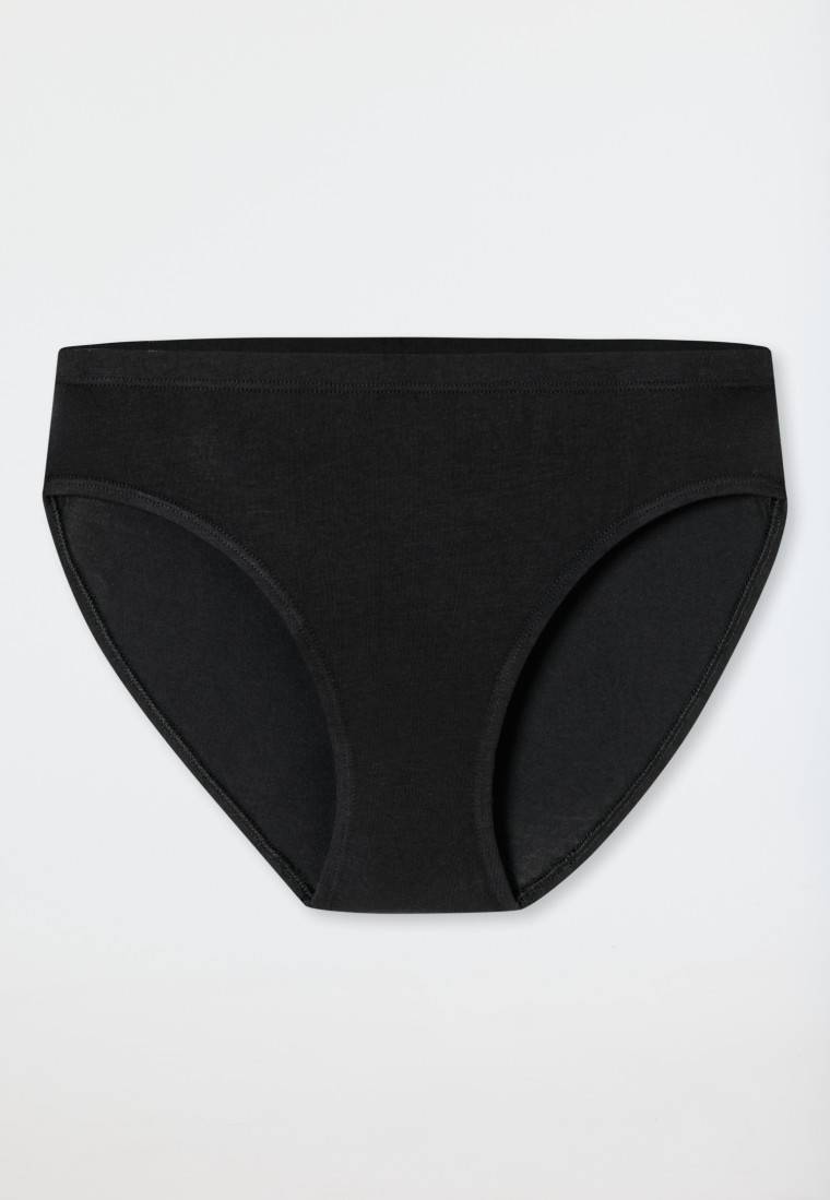 Schiesser Slips 2er-Pack schwarz/ violett - Fresh Vibe Lagerräumung