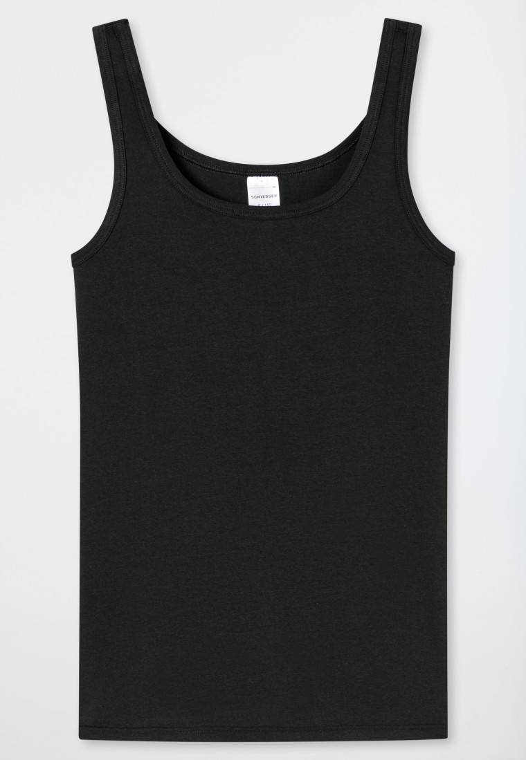 Schiesser Tops 2er-Pack Organic Cotton schwarz / offwhite - 95/5 Zeitlich begrenztes Angebot