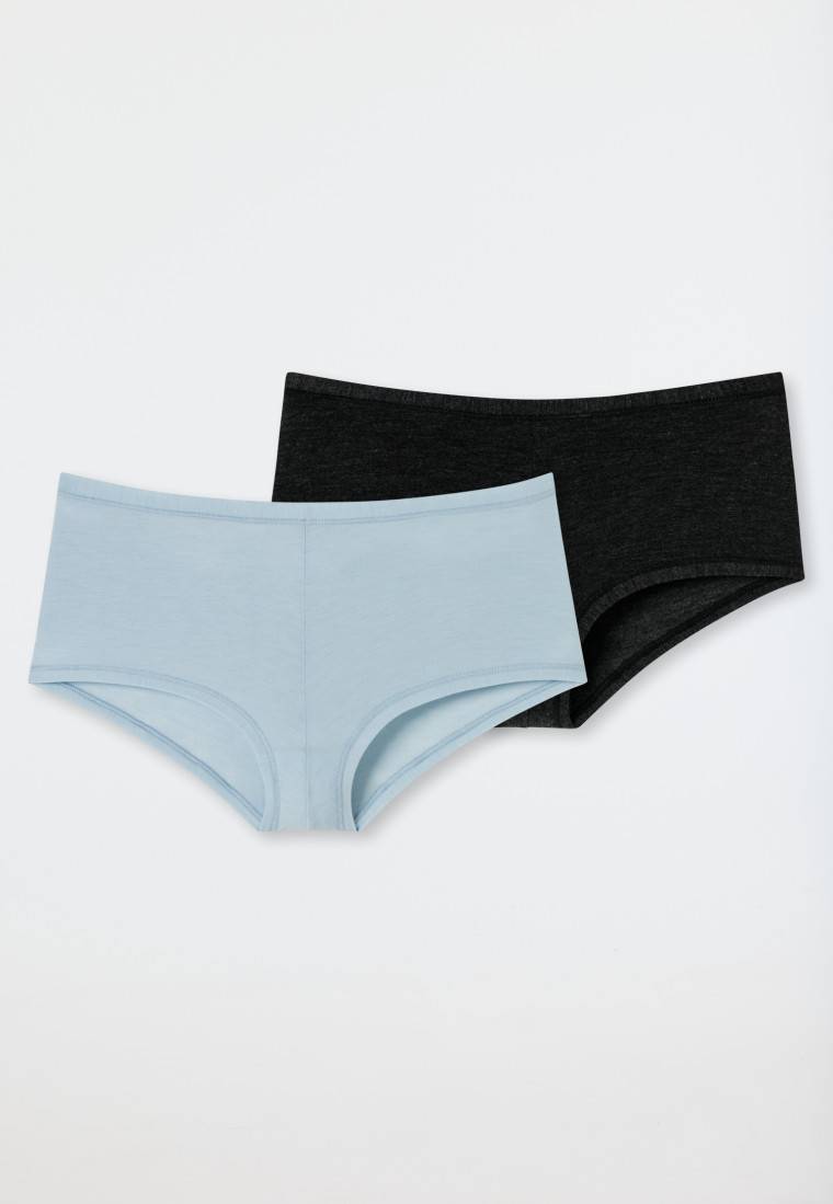 Schiesser Shorts 2er-Pack dunkelblau/ blaugrau - Personal Fit Kauf eins, bekomm eins gratis