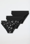 Schiesser Slips 3er-Pack Organic Cotton schwarz bedruckt - 95/5 Kostenlose Rückgabe