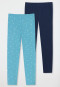 Schiesser Leggings 2er-Pack Sterne Monde mehrfarbig - 95/5 Begrenzte Freigabe