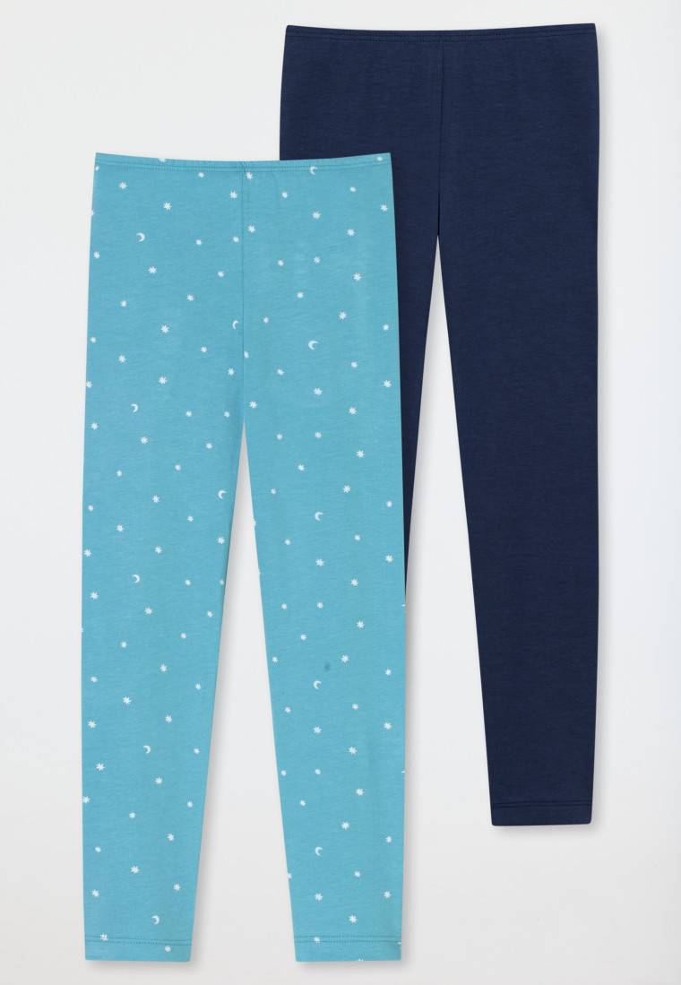 Schiesser Leggings 2er-Pack Sterne Monde mehrfarbig - 95/5 Begrenzte Freigabe