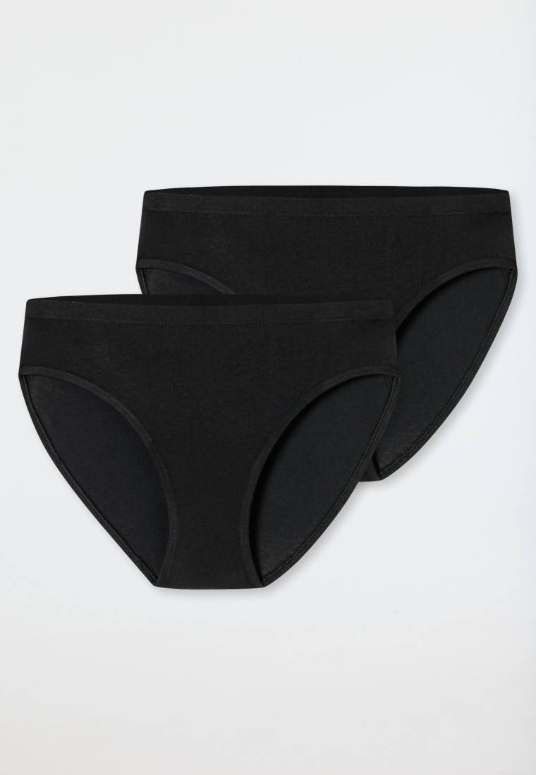 Schiesser Slips 2er-Pack schwarz - Fresh Vibe Letzter Tag