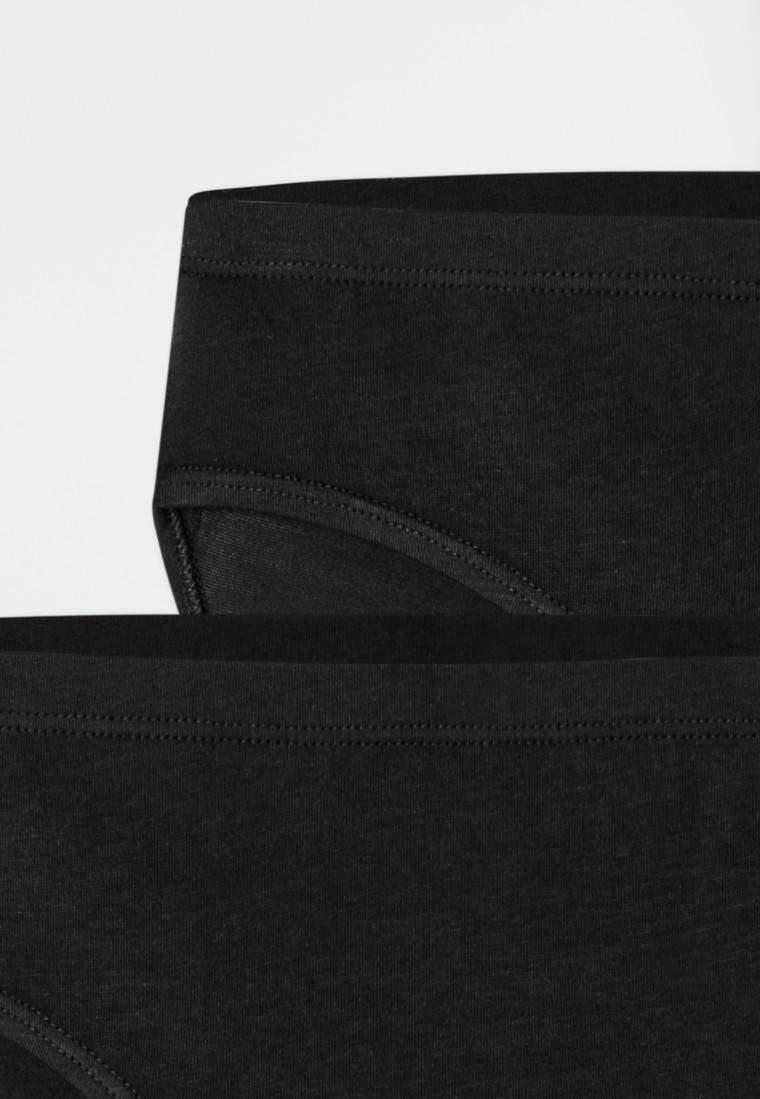 Schiesser Slips 2er-Pack schwarz - Fresh Vibe Letzter Tag