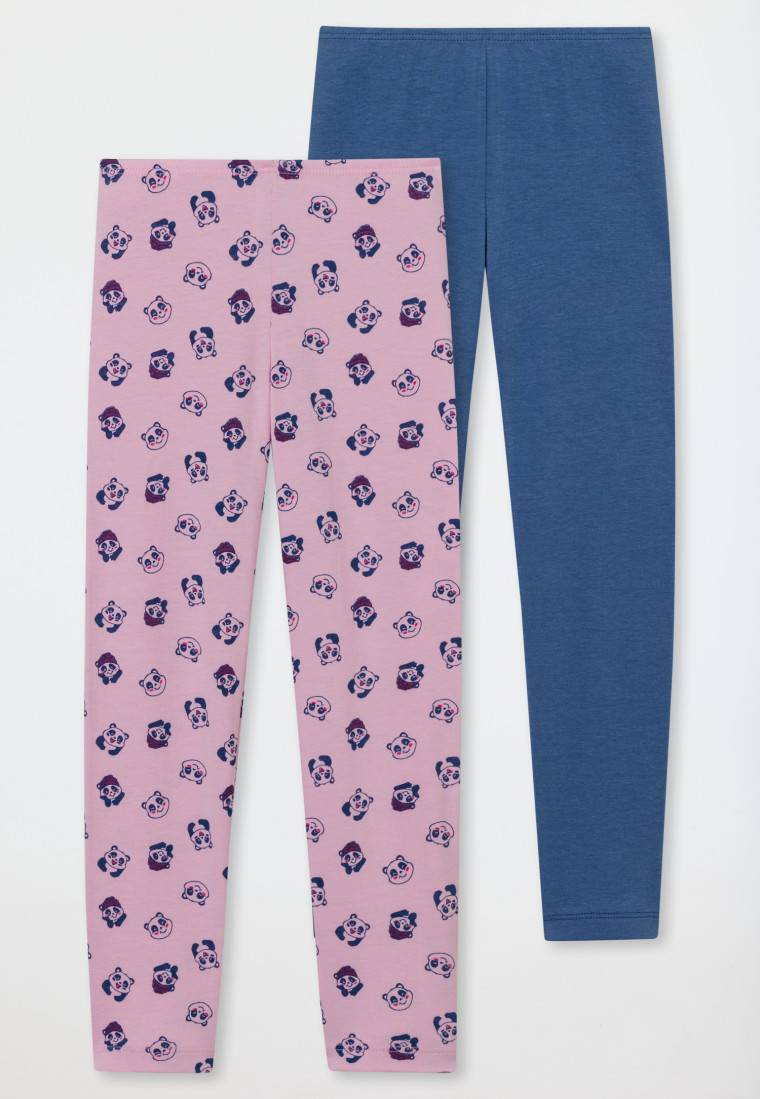 Schiesser Leggings 2er-Pack Pandas mehrfarbig - 95/5 Sonderangebot der Fabrik