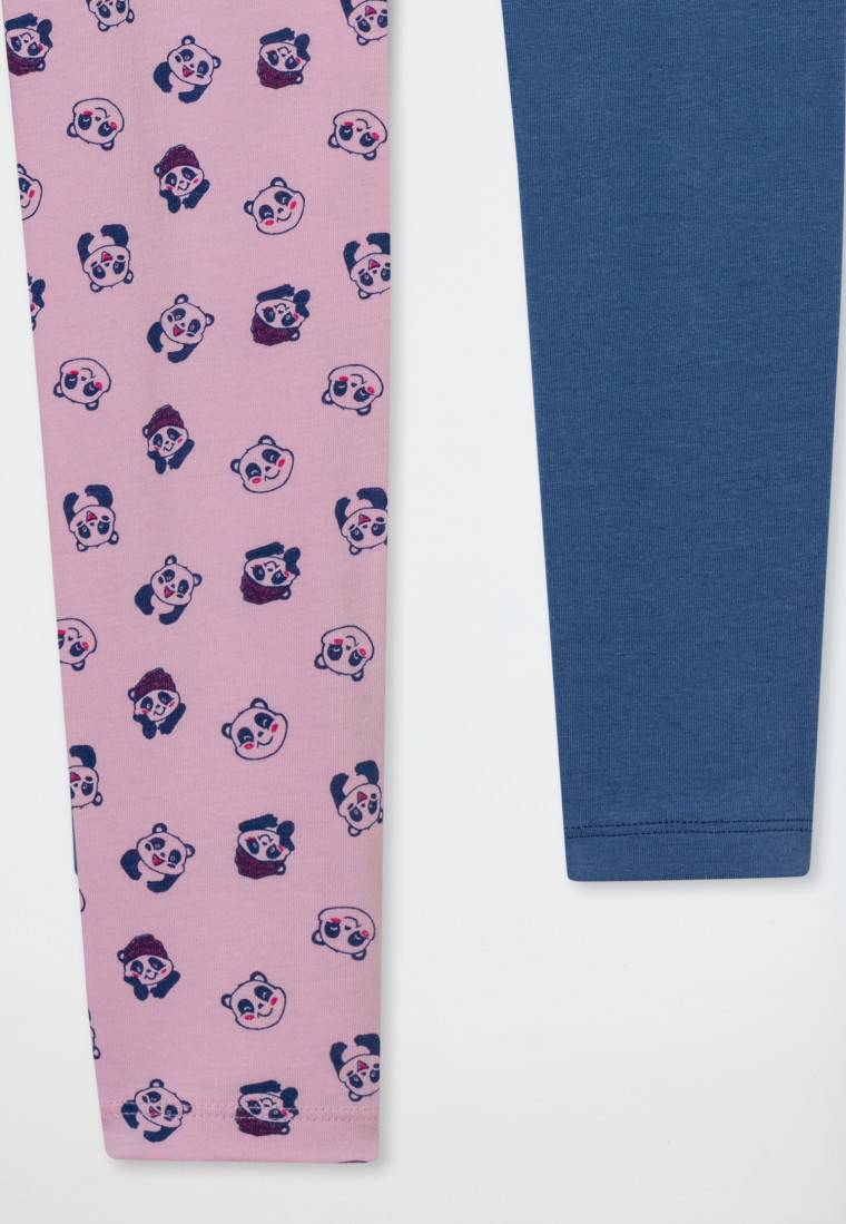 Schiesser Leggings 2er-Pack Pandas mehrfarbig - 95/5 Sonderangebot der Fabrik