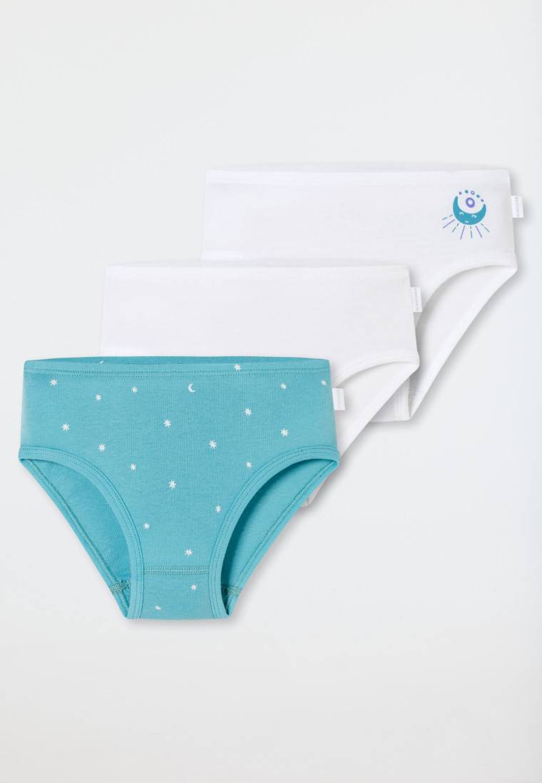 Schiesser Slips 3er-Pack Sterne Monde blau/weiß - Fine Rib Bis zu 55% Rabatt