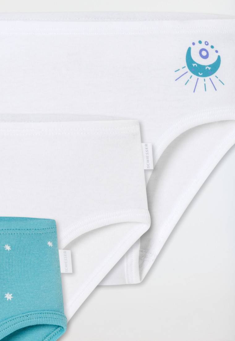 Schiesser Slips 3er-Pack Sterne Monde blau/weiß - Fine Rib Bis zu 55% Rabatt