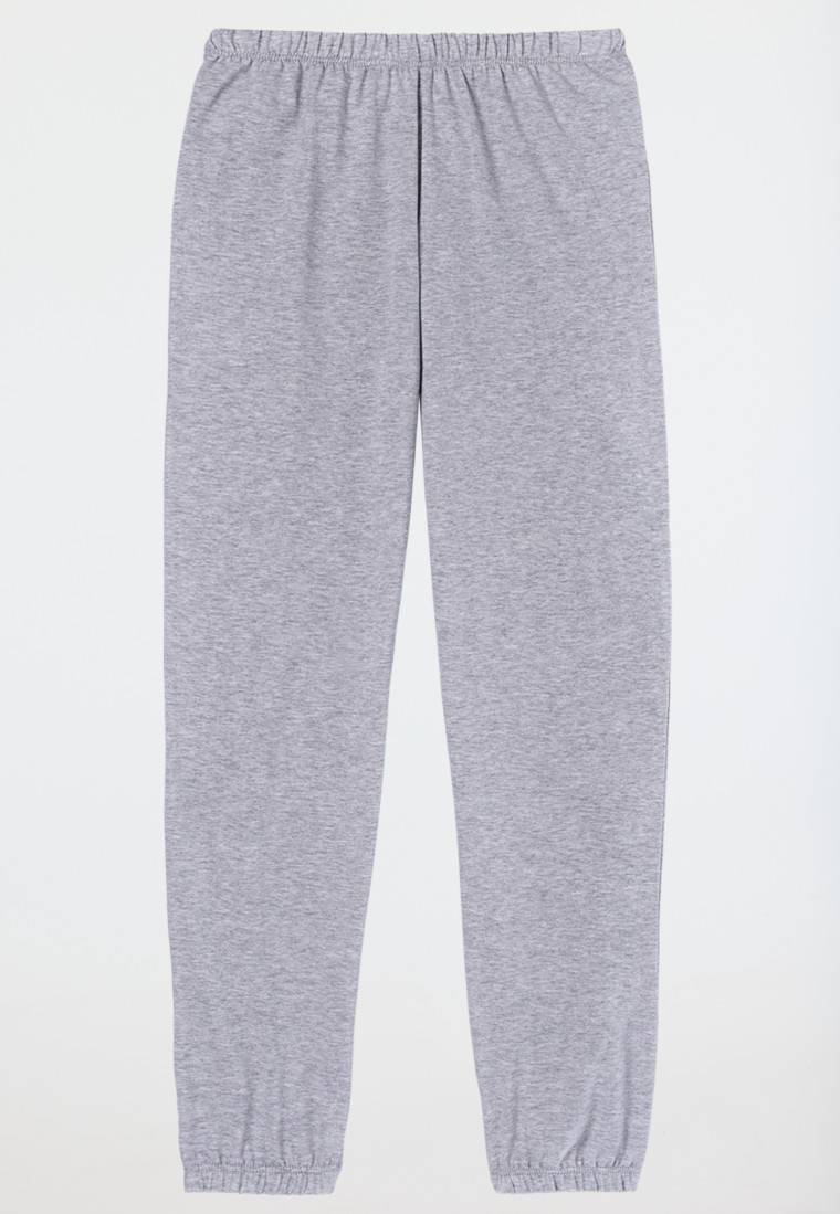 Schiesser Schlafanzug lang Bündchen schwarz - Nightwear 2025