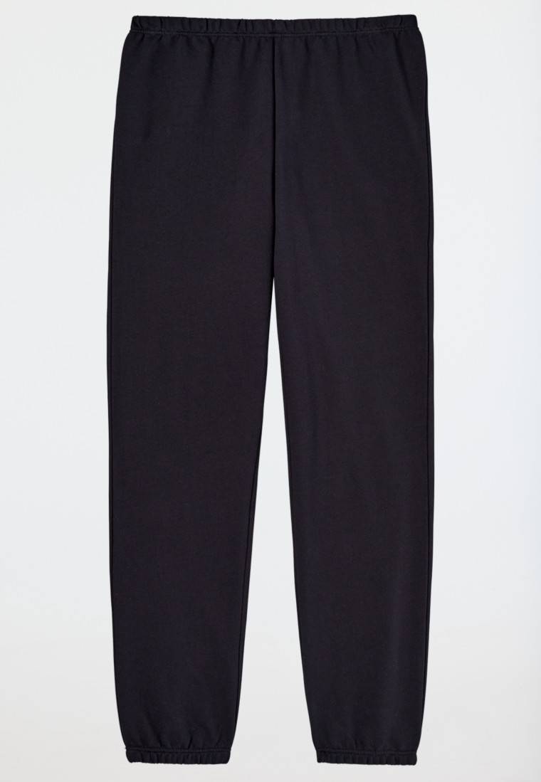 Schiesser Schlafanzug lang Sweatware Bündchen grau-meliert - Nightwear Günstiger Verkauf