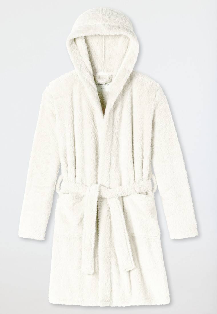 Schiesser Bademantel Teddy-Fleece off-white - Original Classics Saisonale Angebote