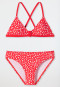 Schiesser Bustier-Bikini Wirkware recycelt LSF40+ Punkte rot - Diver Dreams Super Sparpreis