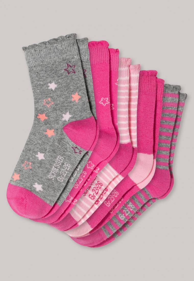 Schiesser Mädchensocken 5er-Pack Herzen mehrfarbig - Stern Vierteljährliche Förderung