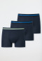 Schiesser Shorts 3er Pack Organic Cotton dunkelblau - 95/5