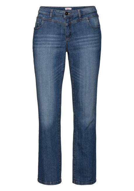 sheego Gerade Jeans mit Used-Effekten - blue Denim sheego Neueste Mode
