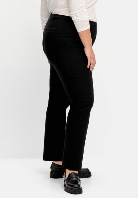 sheego Gerade Schlupfhose mit Shaping-Einsatz - schwarz sheego Blitzangebot