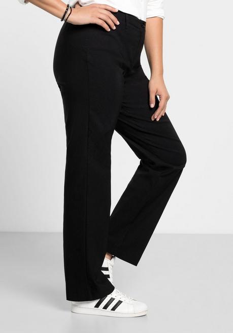 sheego Bengalinhose in gerader Form - schwarz sheego Große Rabatte